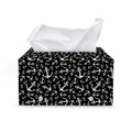 Black And White Anchor Pattern Print Leather Tissue Box Cover