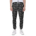 Black And White Anchor Pattern Print Joggers