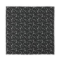 Black And White Anchor Pattern Print Silk Bandana