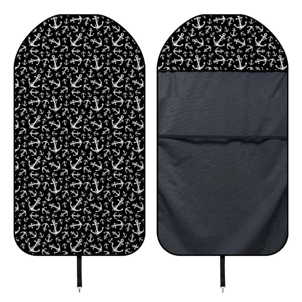 Black And White Anchor Pattern Print Waterproof Car Seat Cover