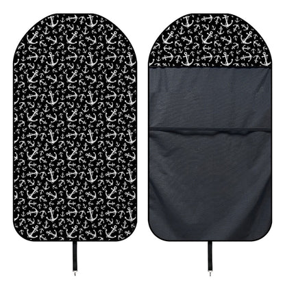 Black And White Anchor Pattern Print Waterproof Car Seat Cover