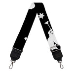 Black And White Angel Pattern Print Bag Strap