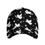 Black And White Angel Pattern Print Baseball Cap