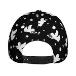 Black And White Angel Pattern Print Baseball Cap