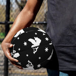 Black And White Angel Pattern Print Basketball
