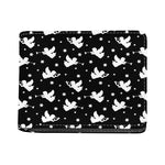 Black And White Angel Pattern Print Bifold Wallet