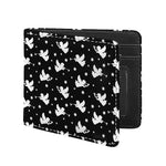 Black And White Angel Pattern Print Bifold Wallet