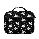 Black And White Angel Pattern Print Briefcase Bible Bag