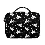 Black And White Angel Pattern Print Briefcase Bible Bag