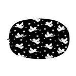 Black And White Angel Pattern Print Car Side Mirror Covers