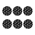 Black And White Angel Pattern Print Coaster Set