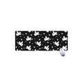 Black And White Angel Pattern Print Extended Mouse Pad