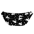 Black And White Angel Pattern Print Fanny Pack
