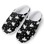 Black And White Angel Pattern Print Mesh Casual Shoes