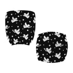 Black And White Angel Pattern Print Office Chair Cover