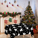 Black And White Angel Pattern Print Tablecloth