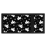 Black And White Angel Pattern Print Trifold Wallet
