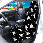 Black And White Angel Pattern Print Waterproof Car Seat Cover