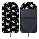 Black And White Angel Pattern Print Waterproof Car Seat Cover