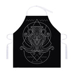 Black And White Aquarius Sign Print Adjustable Apron