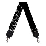 Black And White Aquarius Sign Print Bag Strap