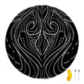 Black And White Aquarius Sign Print Basketball