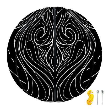 Black And White Aquarius Sign Print Basketball