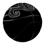 Black And White Aquarius Sign Print Basketball