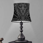 Black And White Aquarius Sign Print Bell Lamp Shade