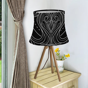 Black And White Aquarius Sign Print Bell Lamp Shade