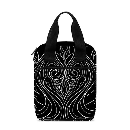 Black And White Aquarius Sign Print Bible Tote Bag