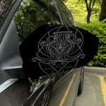 Black And White Aquarius Sign Print Car Side Mirror Covers