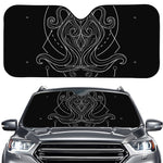 Black And White Aquarius Sign Print Car Windshield Sun Shade