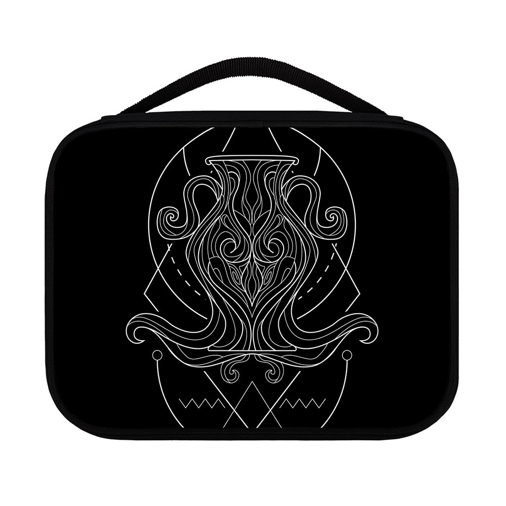 Black And White Aquarius Sign Print Classic Bible Case