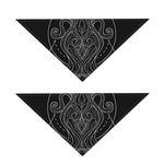 Black And White Aquarius Sign Print Dog Bandana