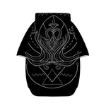 Black And White Aquarius Sign Print Dog Zip Up Hoodie