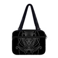 Black And White Aquarius Sign Print Double Strap Bible Bag