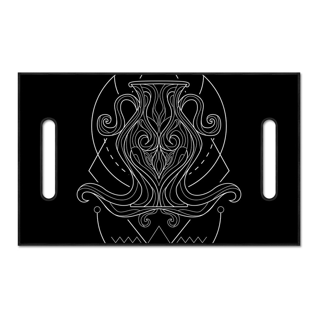 Black And White Aquarius Sign Print Golf Cart Seat Cover