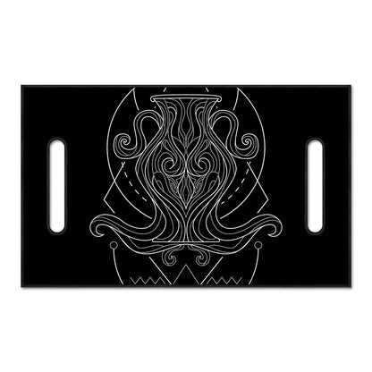 Black And White Aquarius Sign Print Golf Cart Seat Cover