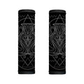 Black And White Aquarius Sign Print Handle Covers