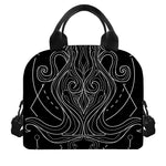 Black And White Aquarius Sign Print Insulated Lunch Bag