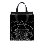 Black And White Aquarius Sign Print Insulated Lunch Tote