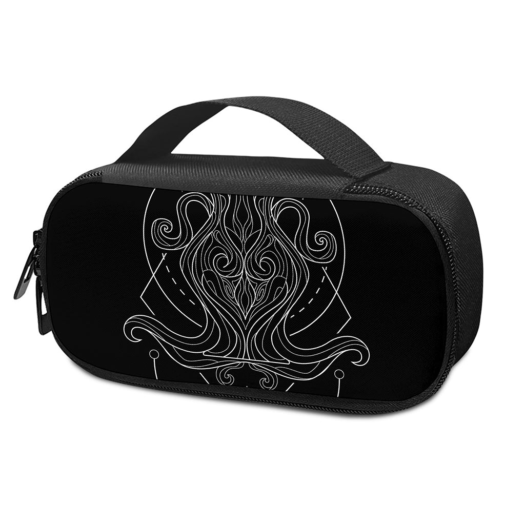 Black And White Aquarius Sign Print Insulin Cooler Travel Case