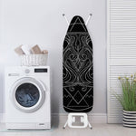 Black And White Aquarius Sign Print Ironing Board Cover