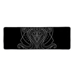 Black And White Aquarius Sign Print Long Kitchen Mat