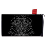 Black And White Aquarius Sign Print Mailbox Cover