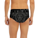 Black And White Aquarius Sign Print Men's Briefs