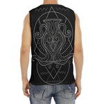 Black And White Aquarius Sign Print Men's Fitness Tank Top
