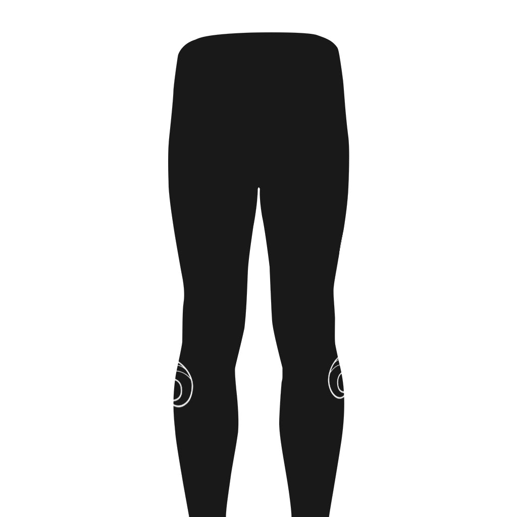 Black And White Aquarius Sign Print Men's leggings