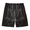 Black And White Aquarius Sign Print Men's Swim Trunks